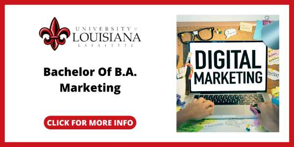 Best Online Marketing Degrees - University of Louisianas Bachelor of Business Administration