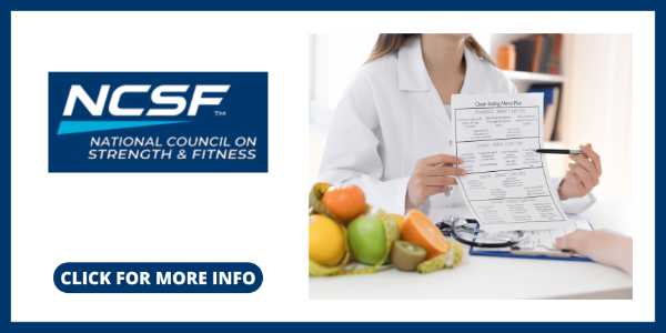 Best Nutrition Certifications Online - The National Council on Strength & Fitness